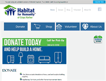 Tablet Screenshot of graysharborhabitat.com